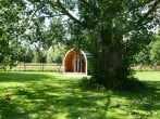 Glamping pod exterior